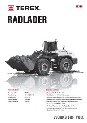 Cargadoras de ruedas Terex TL 310