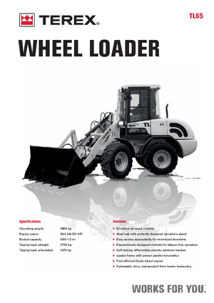 Cargadoras de ruedas Terex TL 65
