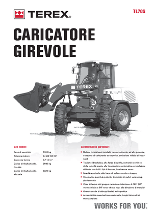 Cargadoras de ruedas Terex TL 70 S