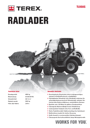 Cargadoras de ruedas Terex TL 80 AS