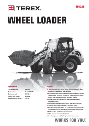 Cargadoras de ruedas Terex TL 80 AS