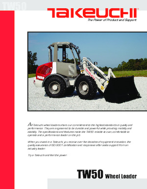 Cargadoras de ruedas Takeuchi TW50