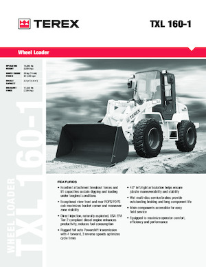 Cargadoras de ruedas Terex TXL 160-1