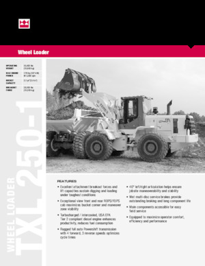 Cargadoras de ruedas Terex TXL 250-1