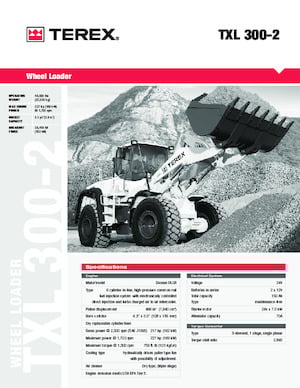 Cargadoras de ruedas Terex TXL 300-2