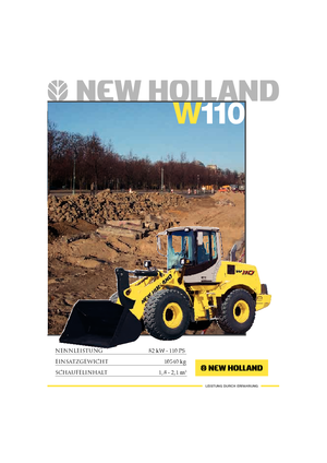 Cargadoras de ruedas New Holland W 110 Evolution