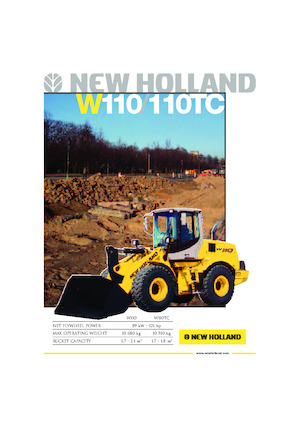 Cargadoras de ruedas New Holland W110TC