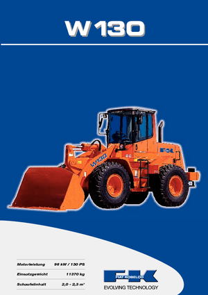 Cargadoras de ruedas Fiat Kobelco W 130