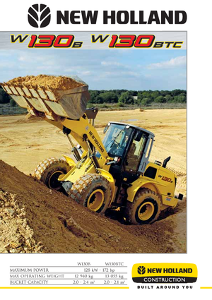 Cargadoras de ruedas New Holland W130TC