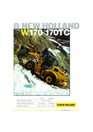 Cargadoras de ruedas New Holland W 170 TC