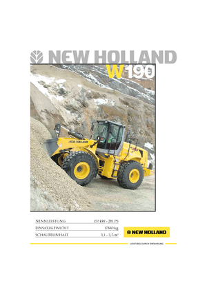 Cargadoras de ruedas New Holland W190B