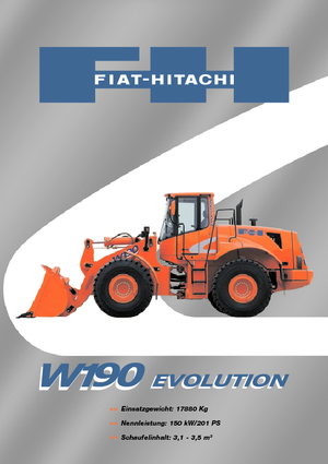 Cargadoras de ruedas Fiat-Hitachi W 190
