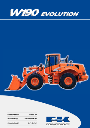 Cargadoras de ruedas Fiat Kobelco W 190 Evolution