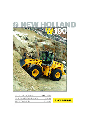Cargadoras de ruedas New Holland W 190