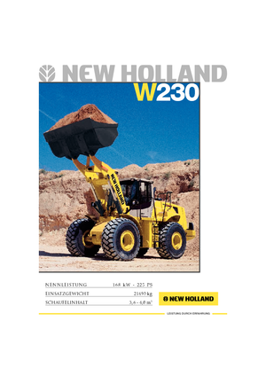 Cargadoras de ruedas New Holland W 230