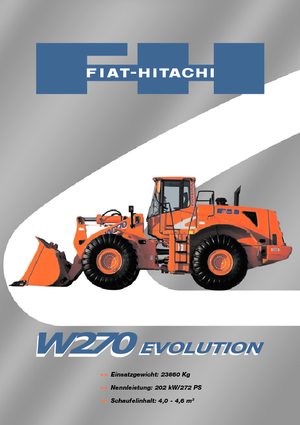Cargadoras de ruedas Fiat-Hitachi W 270