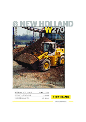 Cargadoras de ruedas New Holland W 270