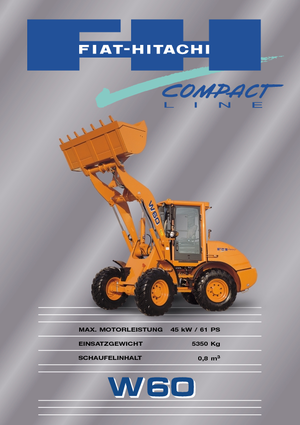 Cargadoras de ruedas Fiat-Hitachi W 60