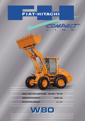 Cargadoras de ruedas Fiat-Hitachi W 80