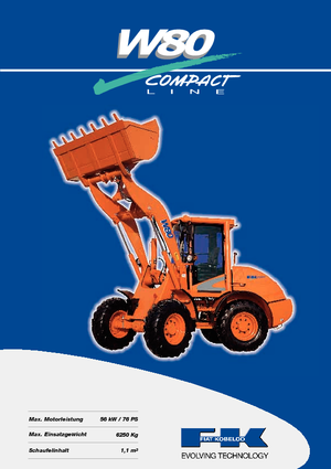 Cargadoras de ruedas Fiat Kobelco W 80