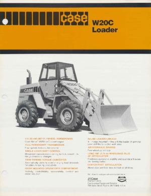 Cargadoras de ruedas Case W20C