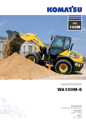 Cargadoras de ruedas Komatsu WA100M-6