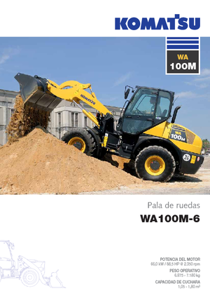 Cargadoras de ruedas Komatsu WA100M-6