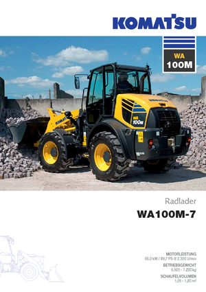 Cargadoras de ruedas Komatsu WA100M-7