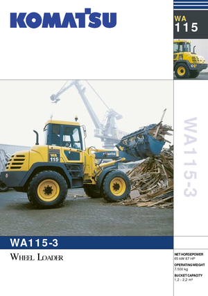 Cargadoras de ruedas Komatsu WA115PT-3