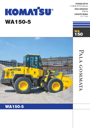 Cargadoras de ruedas Komatsu WA150-5