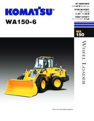 Cargadoras de ruedas Komatsu WA 150-6