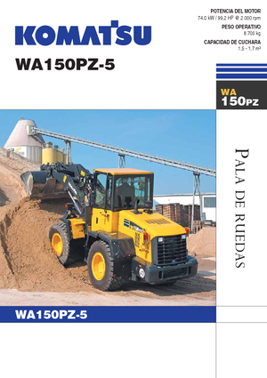Cargadoras de ruedas Komatsu WA150PZ-5