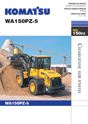 Cargadoras de ruedas Komatsu WA150PZ-5