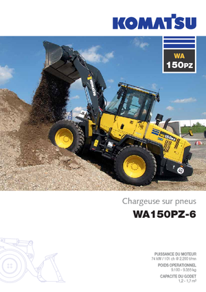 Cargadoras de ruedas Komatsu WA150PZ-6