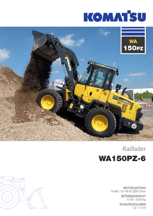 Cargadoras de ruedas Komatsu WA150PZ-6