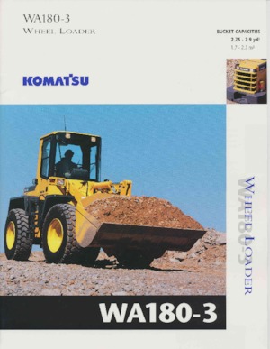 Cargadoras de ruedas Komatsu WA 180-3