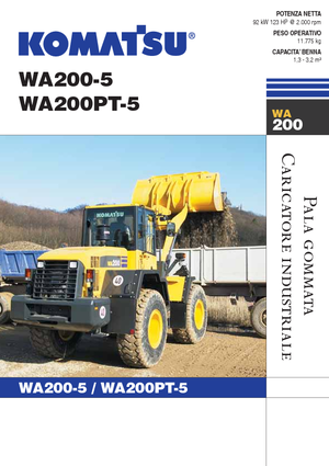 Cargadoras de ruedas Komatsu WA200PT-5