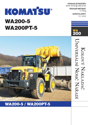 Cargadoras de ruedas Komatsu WA200PT-5