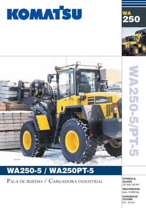Cargadoras de ruedas Komatsu WA250-5