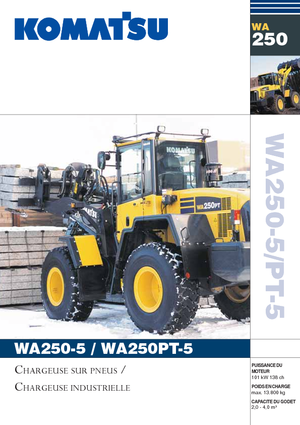 Cargadoras de ruedas Komatsu WA250-5