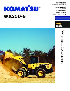 Cargadoras de ruedas Komatsu WA 250-6