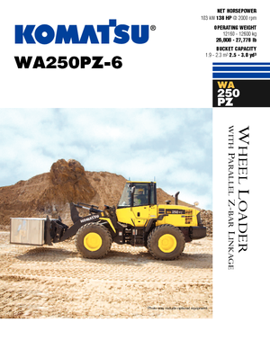 Cargadoras de ruedas Komatsu WA250PZ-6