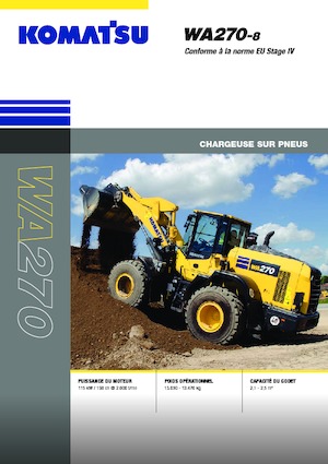 Cargadoras de ruedas Komatsu WA270-8E0
