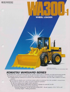 Cargadoras de ruedas Komatsu WA 300-1