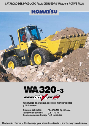 Cargadoras de ruedas Komatsu WA320-3 active Plus