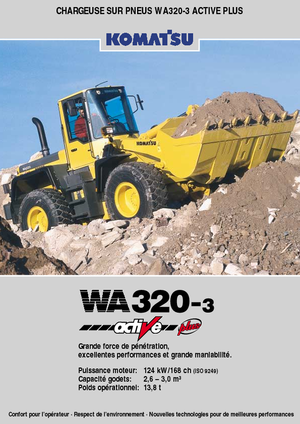 Cargadoras de ruedas Komatsu WA320-3 active Plus
