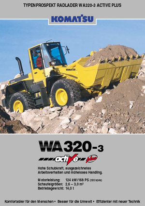 Cargadoras de ruedas Komatsu WA320-3 active Plus