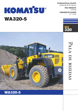 Cargadoras de ruedas Komatsu WA320-5