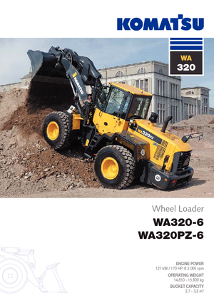 Cargadoras de ruedas Komatsu WA320-6