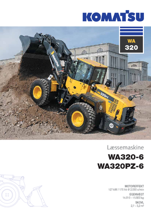 Cargadoras de ruedas Komatsu WA320-6
